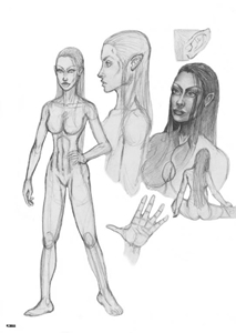 Mayleena Character Sketches - Gallery Illustrations Classic View