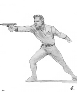 Captain Kalem Starland Character Sketch - Gallery Illustrations Classic View