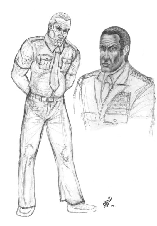 General Harry Faldwell Character Sketches
